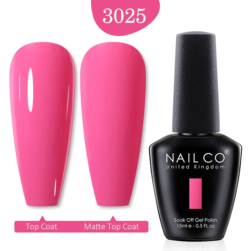 NAILCO Red Colors Series 15ML Nail Gel Polish Nail Supplies Semi Permanent For Nail  Art Manicure Soak Off LED UV Hybrid Varnish