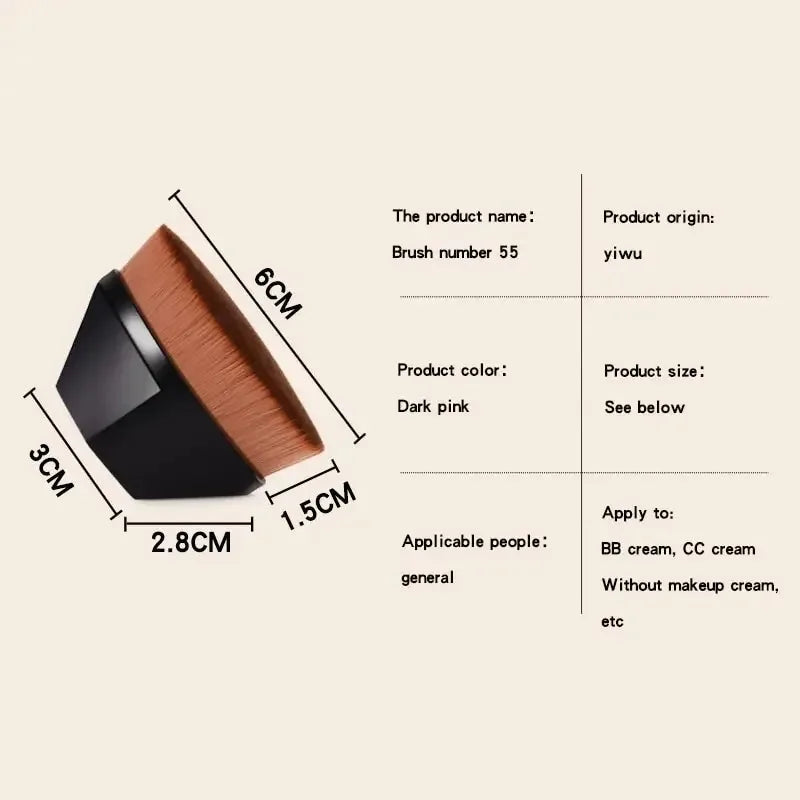 Foundation Brush - Ultra-Dense Flat Top Kabuki Makeup Brush for Streak-Free Liquid & Powder Foundation, Professional Airbrush