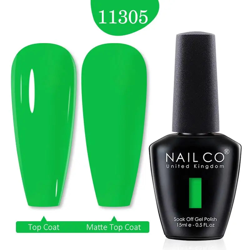 NAILCO Red Colors Series 15ML Nail Gel Polish Nail Supplies Semi Permanent For Nail  Art Manicure Soak Off LED UV Hybrid Varnish