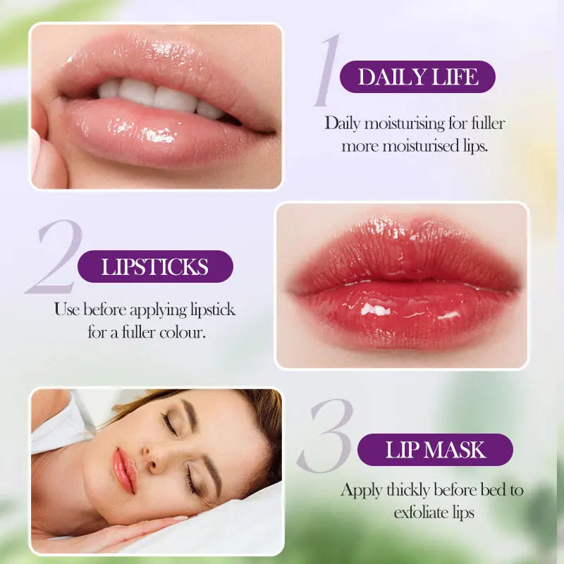 SADOER Cleansing Hydrating Anti-Crack Lip Balm Improves Line Makes Lips Soft, Moisturizing, Smoothing, Nutrition Lip Balm