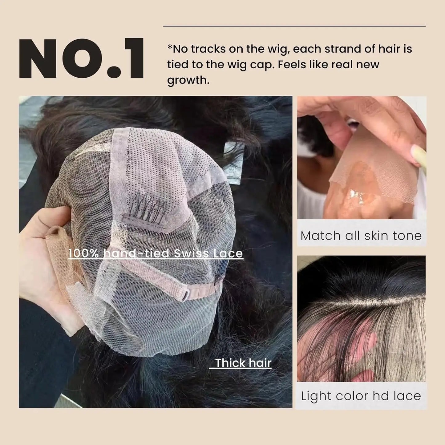 Real Full Lace Wig 250% Density - Straight Brazilian HD Lace Human Hair