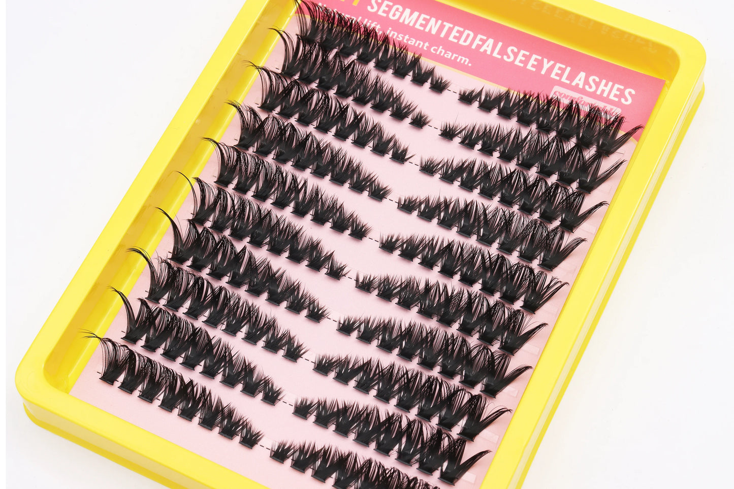 DINGSEN Eyelashes Cluster Soft Individual Lashes Eyelashes Extensions Volume DIY Eyelashes Kit Thick Cluster Eyelash Makeup