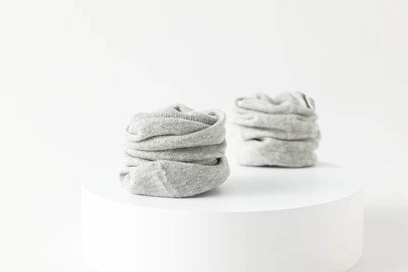 10 Pairs New Men's Cotton Socks Black Business Men Socks Soft Breathable Autumn Spring for Male White US6-10