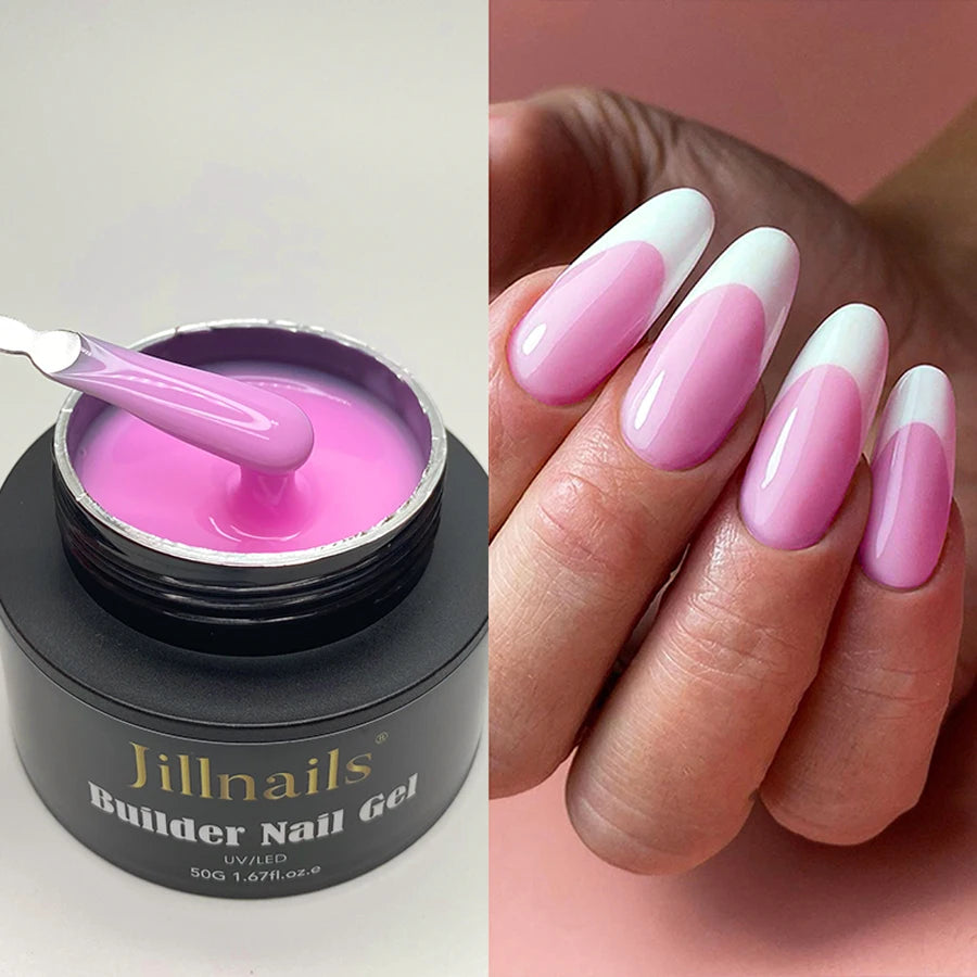Jillnails 50ml Self Leveling Builder Nail Gel Medium Gel for Nails Extension Building