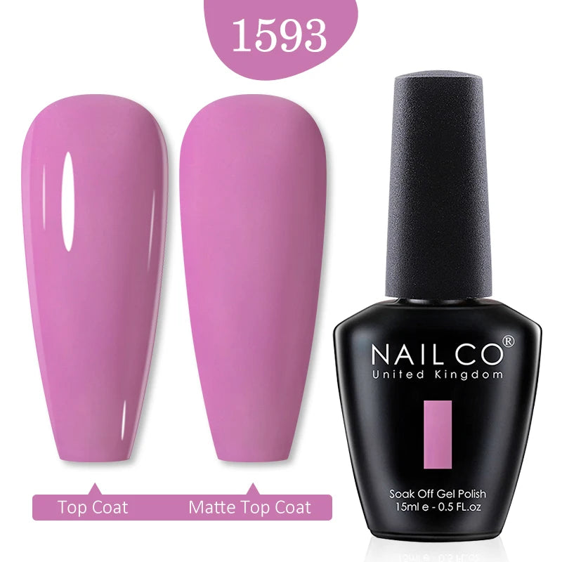 NAILCO Red Colors Series 15ML Nail Gel Polish Nail Supplies Semi Permanent For Nail  Art Manicure Soak Off LED UV Hybrid Varnish