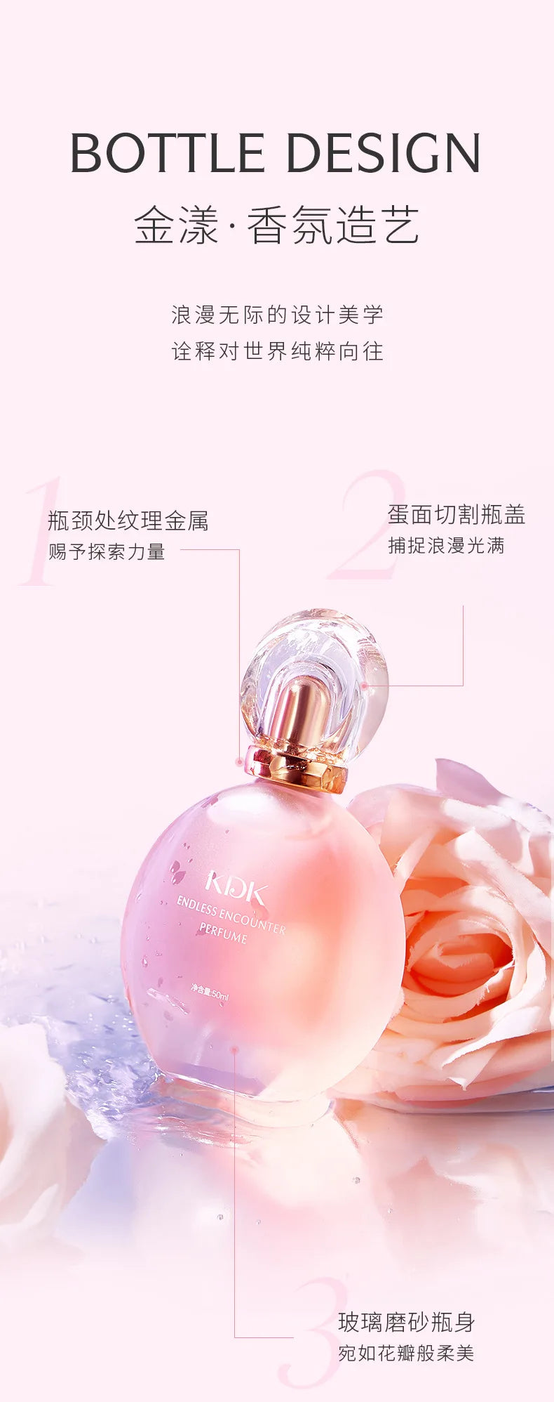 Floral fresh, natural, light-fragranced, long-lasting, spray women's fragrance