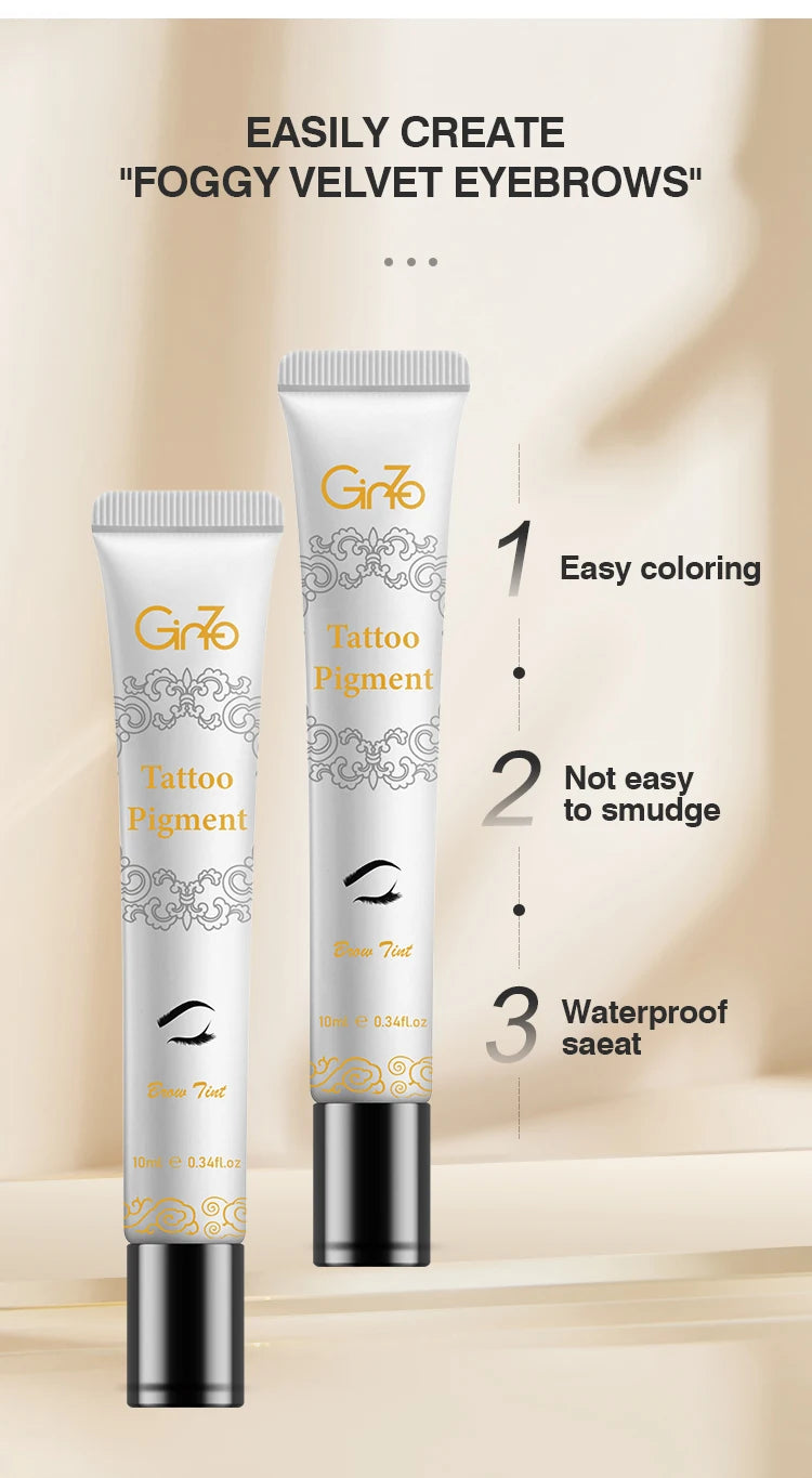 3 Days Peel-off Eyebrow Tint Waterproof Brow Tattoo Dyeing Gel Long-lasting Eyebrows Makeup Cosmetic Tool