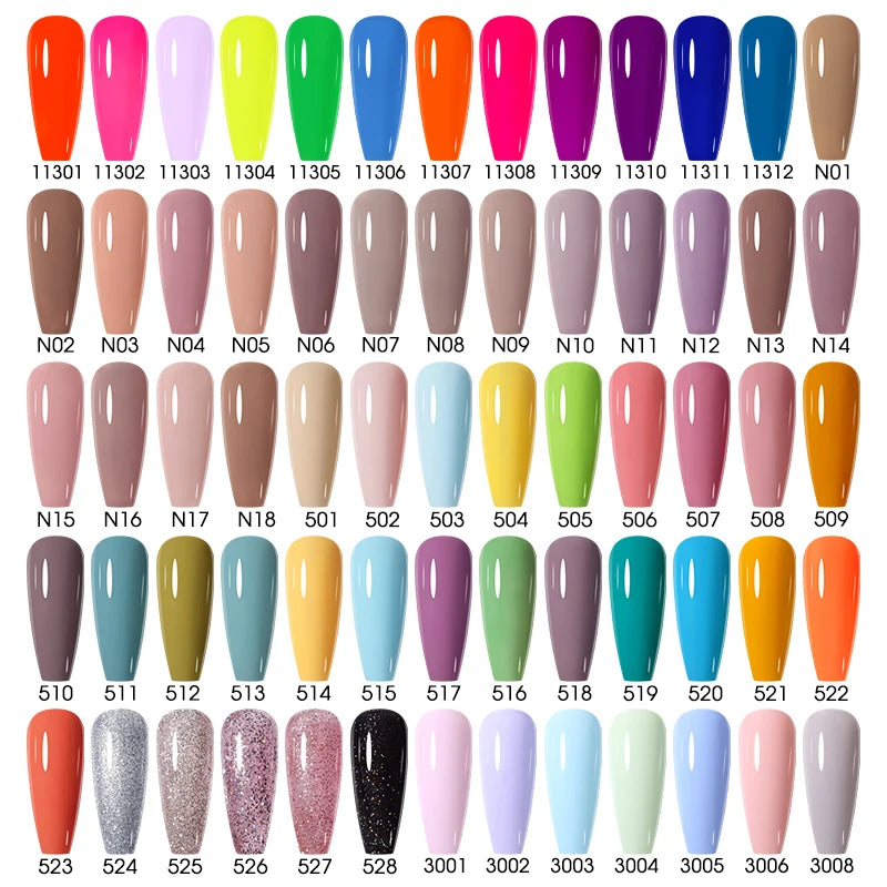 NAILCO 15ml Translucent Gel Nail Polish Semi-permanent Enamels Varnish For UV Nails Art Hybrid LED Nail Gel Transparent Manicure