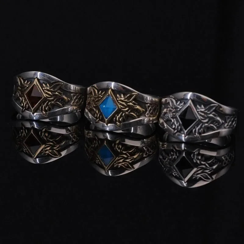 Ruth Ring Decorated with Punk Rings Around the Trend Game