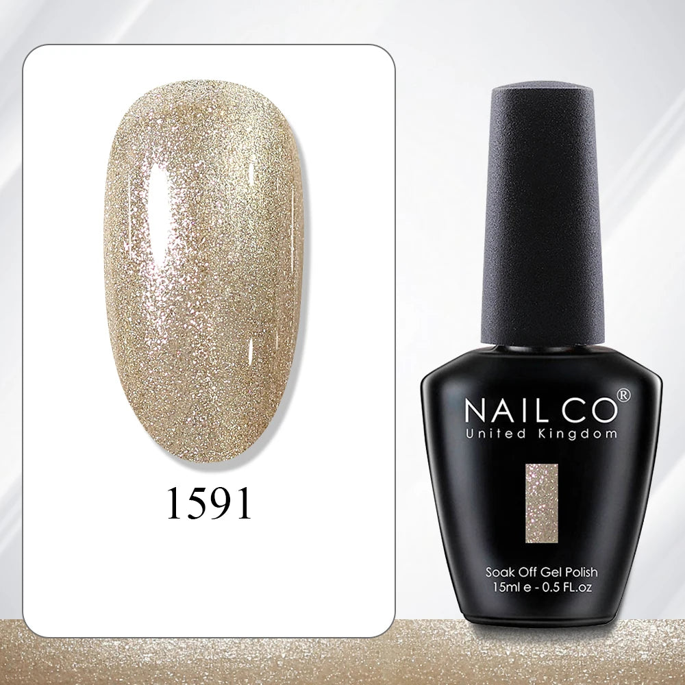 NAILCO 15ml Gel Polish Hema TPO Free Nail Art Semi Permanent UV Varnish Gel Manicure Top Coat Hybrid Gel Glue Nails Supply Ongle