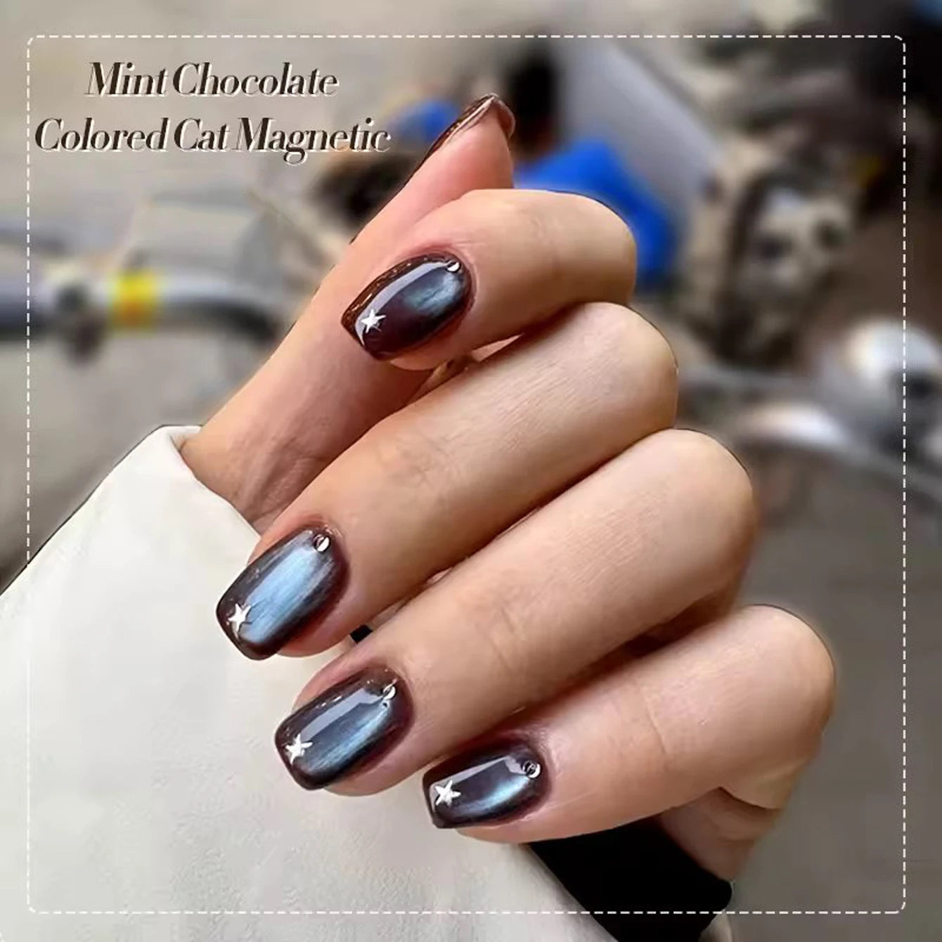 12ML 1-12PCS Autumn Nails Long Night Blue Light Magnet Cat Eye Gel Nail Polish 2025 New Black Nails Nail Supplies Nail Art