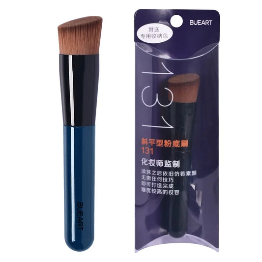 Flat Head Liquid Foundation Brush Angled Foundation Brush Tool Face Contour Foundation Concealer Makeup Brush