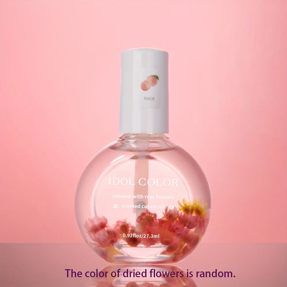 Nail Dry Flower & Cuticle Nutrition Oil, Nail Strengthening Polish, Vitamin Supplement for Preventing Cuticle and Hangnails