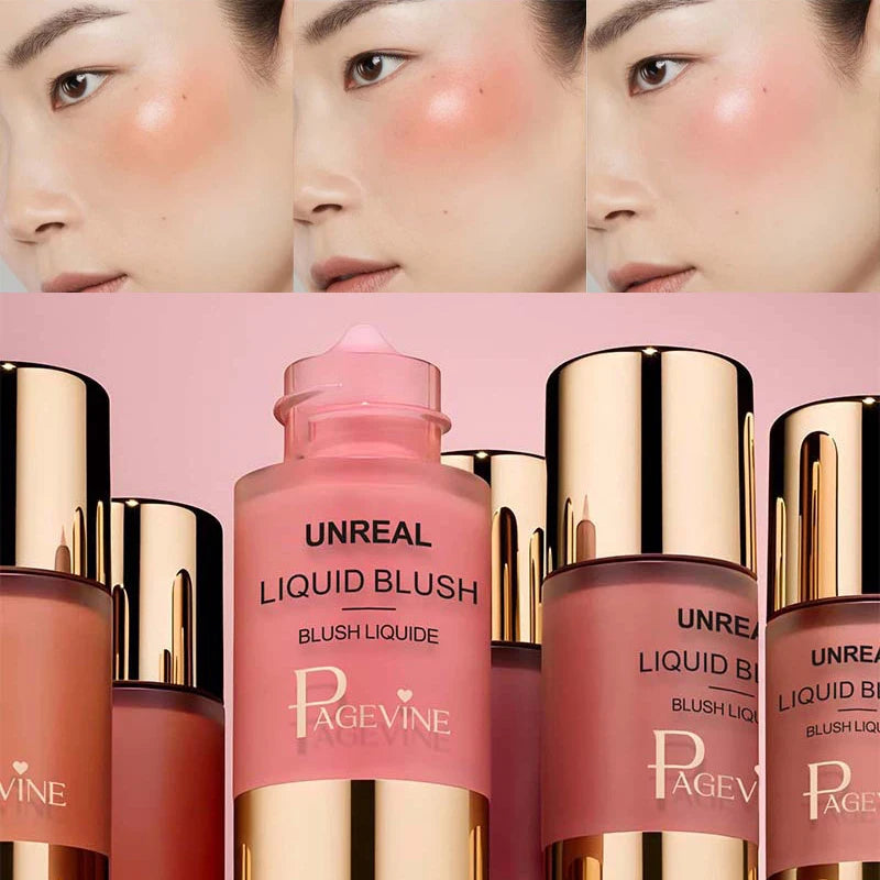 Original Liquid Blush Instantly Hydrating Rouge Face Brightening Blusher Eye Shadow Long-Lasting Cosmetic Ultra Pigmented Makeup
