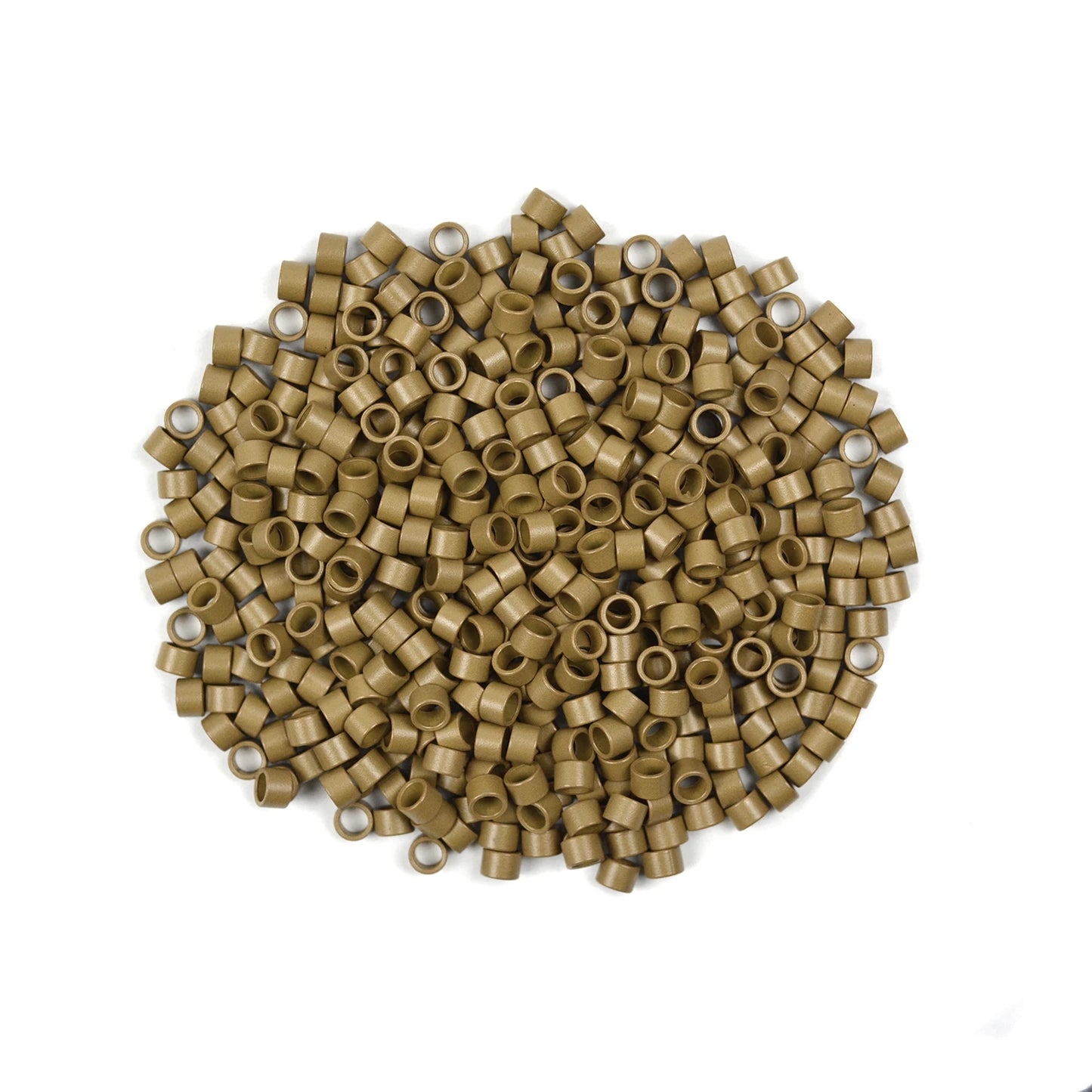 500 Pcs Hair Extension Beads 4.0X2.8X2.8mm 7 Colors Micro Rings/Links/Beads Without Silicone Hair Extensions Tools