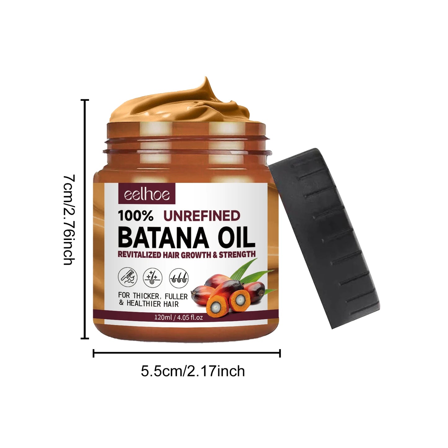 100% Pure Organic Batana Oil Hair Mask - Hair Growth Treatment