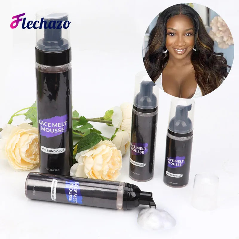 Lace Bond Glue Lace Melt Mousse 40ml-100ml Extreme Firm Hold Lace Melted Foam Glueless Wigs Install Lace Melting Foam Mousse