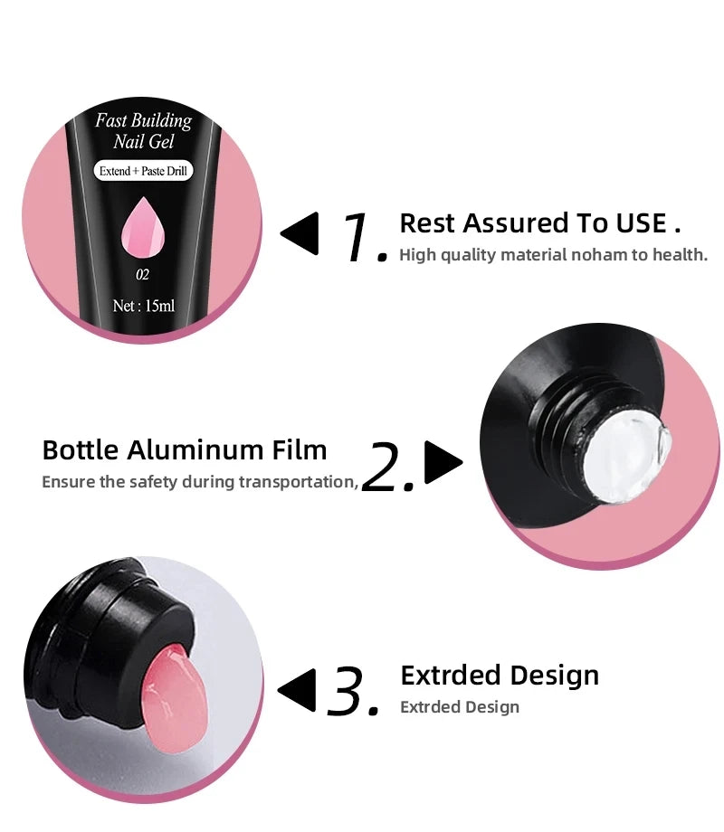 Nail Gel Polish Kit With LED Nail Lamp Semi-Permanent 27 Colors Soak Off Base&Top Coat Varnish Manicure Set For Nails Salon Kit