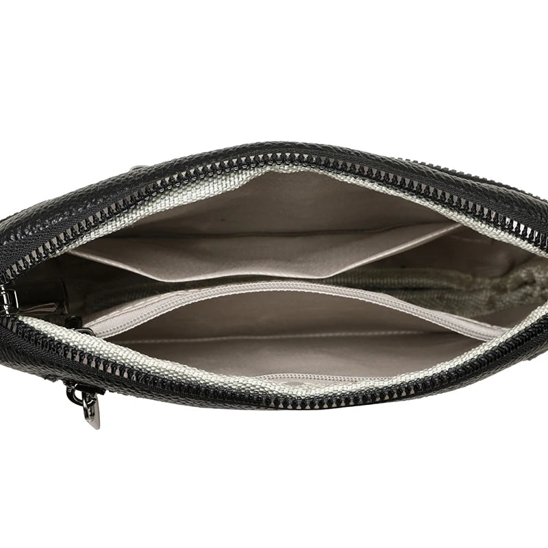 100% Cowhide New Luxury Small Handbags Brand Designer Genuine Women Crossbody Shoulder Bags Fashion Leisure Ladies Traveling Bag