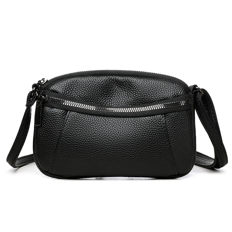 100% Cowhide New Luxury Small Handbags Brand Designer Genuine Women Crossbody Shoulder Bags Fashion Leisure Ladies Traveling Bag