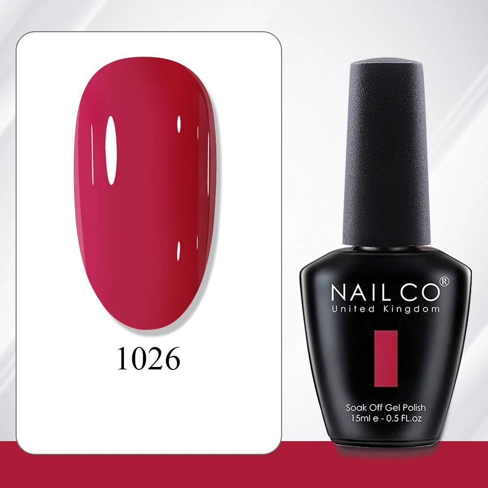 NAILCO 15ml Gel Polish Hema TPO Free Nail Art Semi Permanent UV Varnish Gel Manicure Top Coat Hybrid Gel Glue Nails Supply Ongle