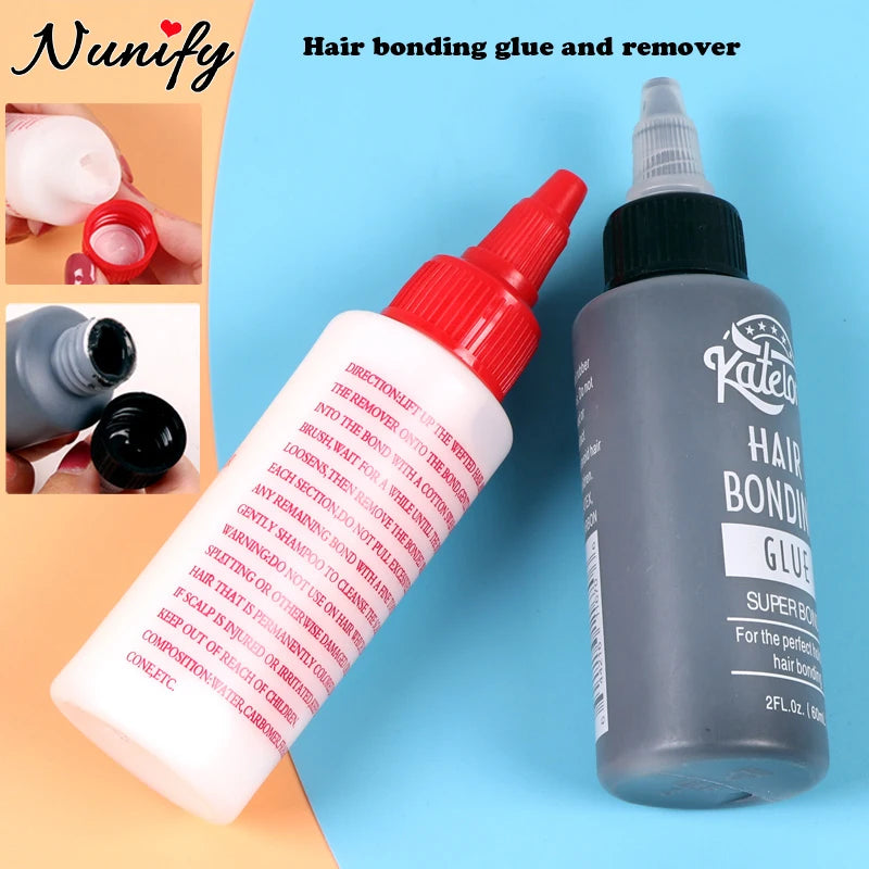 New Super Hair Bond Remover For Professional Salon Use Hair Bonding Glue For Hairpieces 1Pcs Wig Adhesive 60ml Wig Accessories