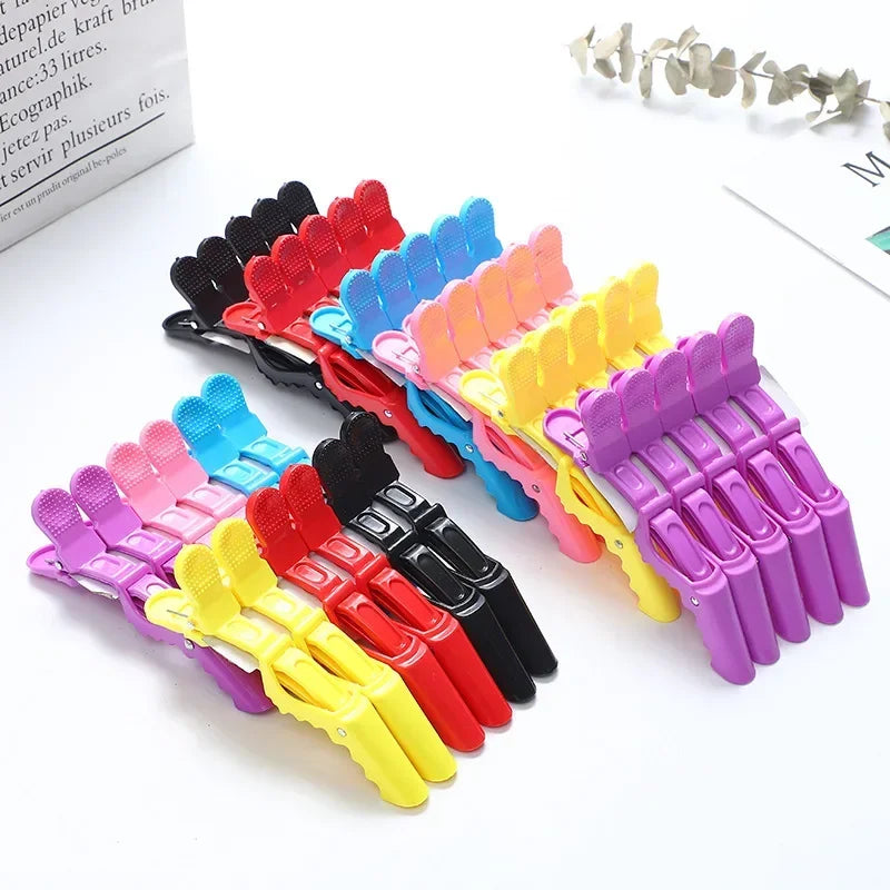 5PCS Alligator Hair Clip Hairdressing Clamps Plastic Hair Claw Hairpins Barber Clips for Salon Styling Tools  Hair Accessories