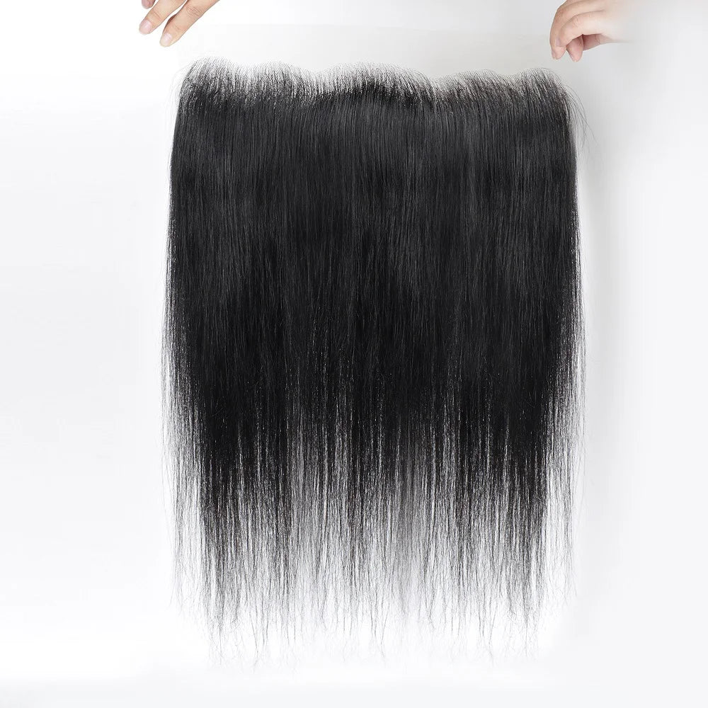 13x4 Lace Frontal Straight Hair - Pre-Plucked Brazilian Lace Closure