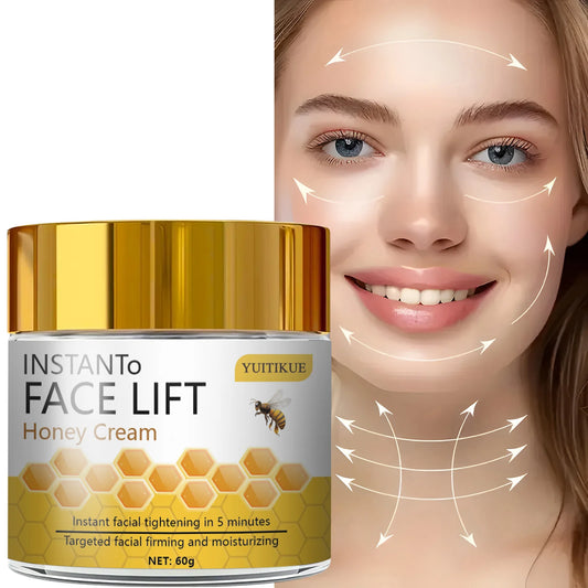 YUITIKUE 5-Minute Face Lift Honey Cream - Instant Tightening & Firming, Deeply Moisturizing, Creamy Texture for All Skin Typ