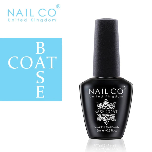 NAILCO 15ML Top coat Base coat Gel nail polish nails art Semi Permanent Lacquer Varnish Hybrid nail supplies for professionals