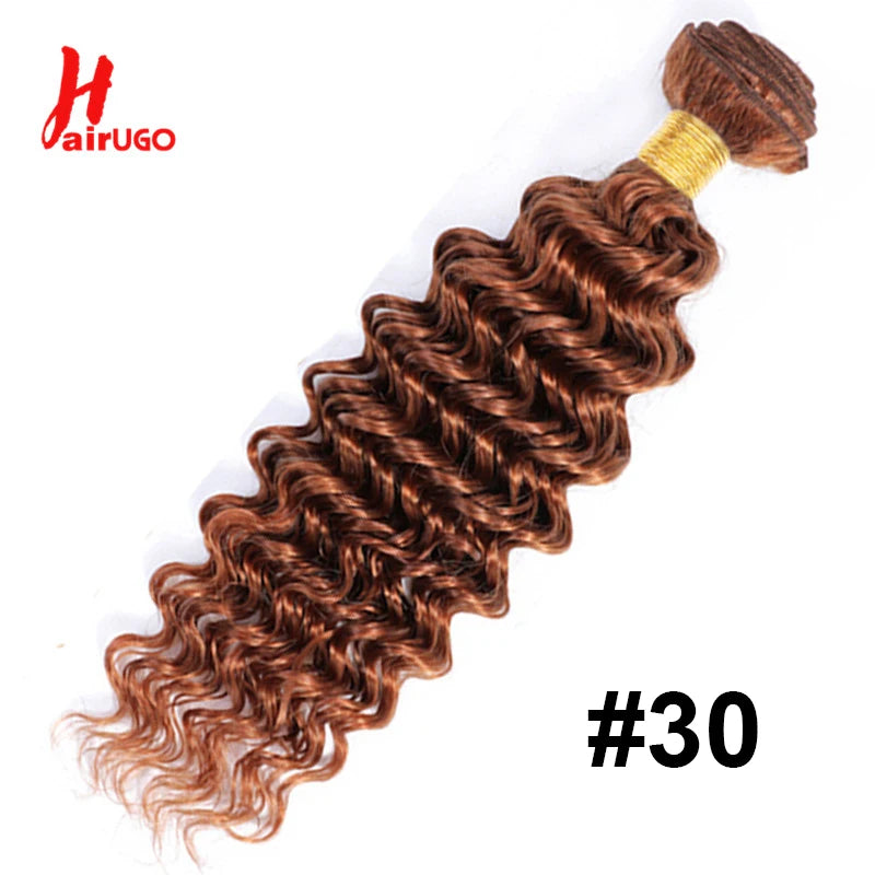30# Straight Hair Weave Remy Brown 1/2/3 Straight Human Hair Bundles HairUGo Human Hair Extensions Hair Weaving Wholesale Price