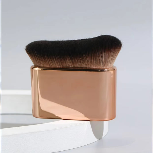 1 Foundation Brush Rose Gold Tanning Mixed Brush Foundation, Blush, Eye Shadow, Bronze, Facial and Neck Foundation Brush High and Low Foundation Brush