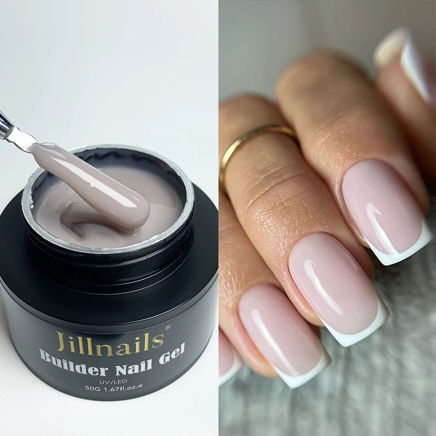 Jillnails 50ml Self Leveling Builder Nail Gel Medium Gel for Nails Extension Building