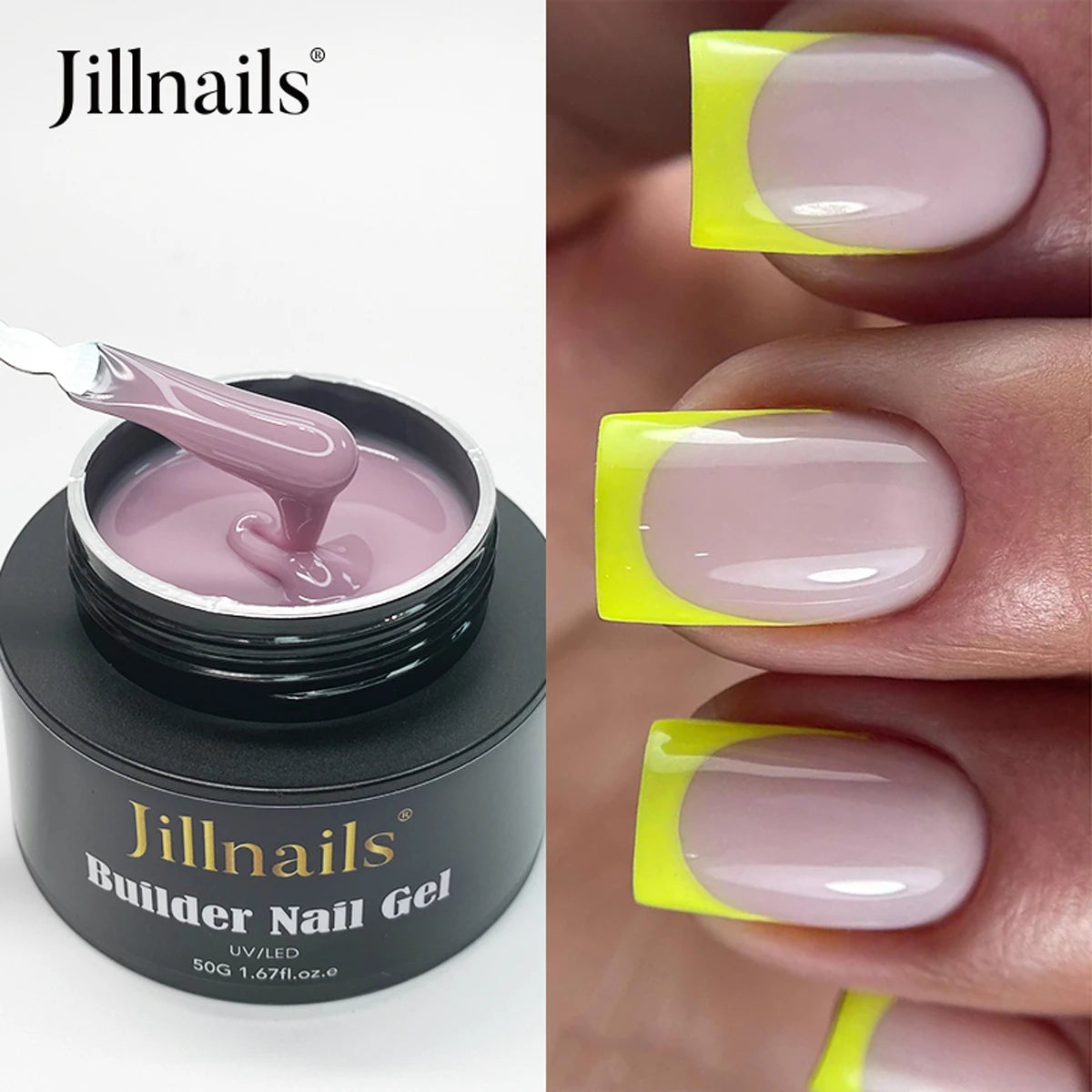 Jillnails 50ml Self Leveling Builder Nail Gel Medium Gel for Nails Extension Building