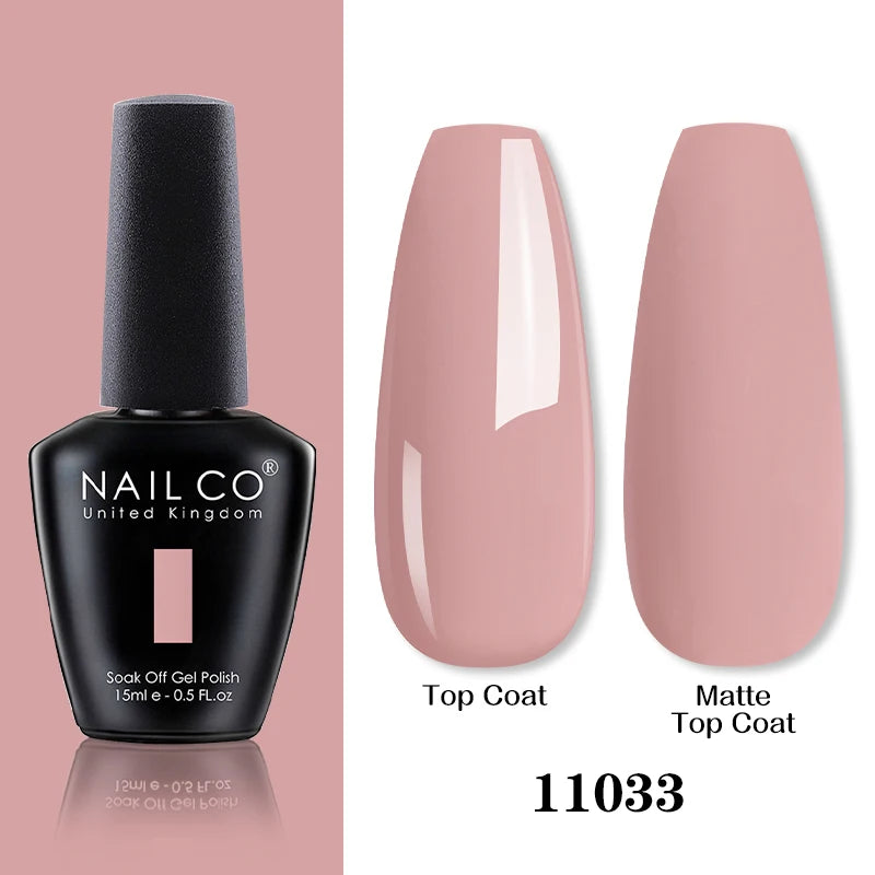 NAILCO 15ML Top coat Base coat Gel nail polish nails art Semi Permanent Lacquer Varnish Hybrid nail supplies for professionals