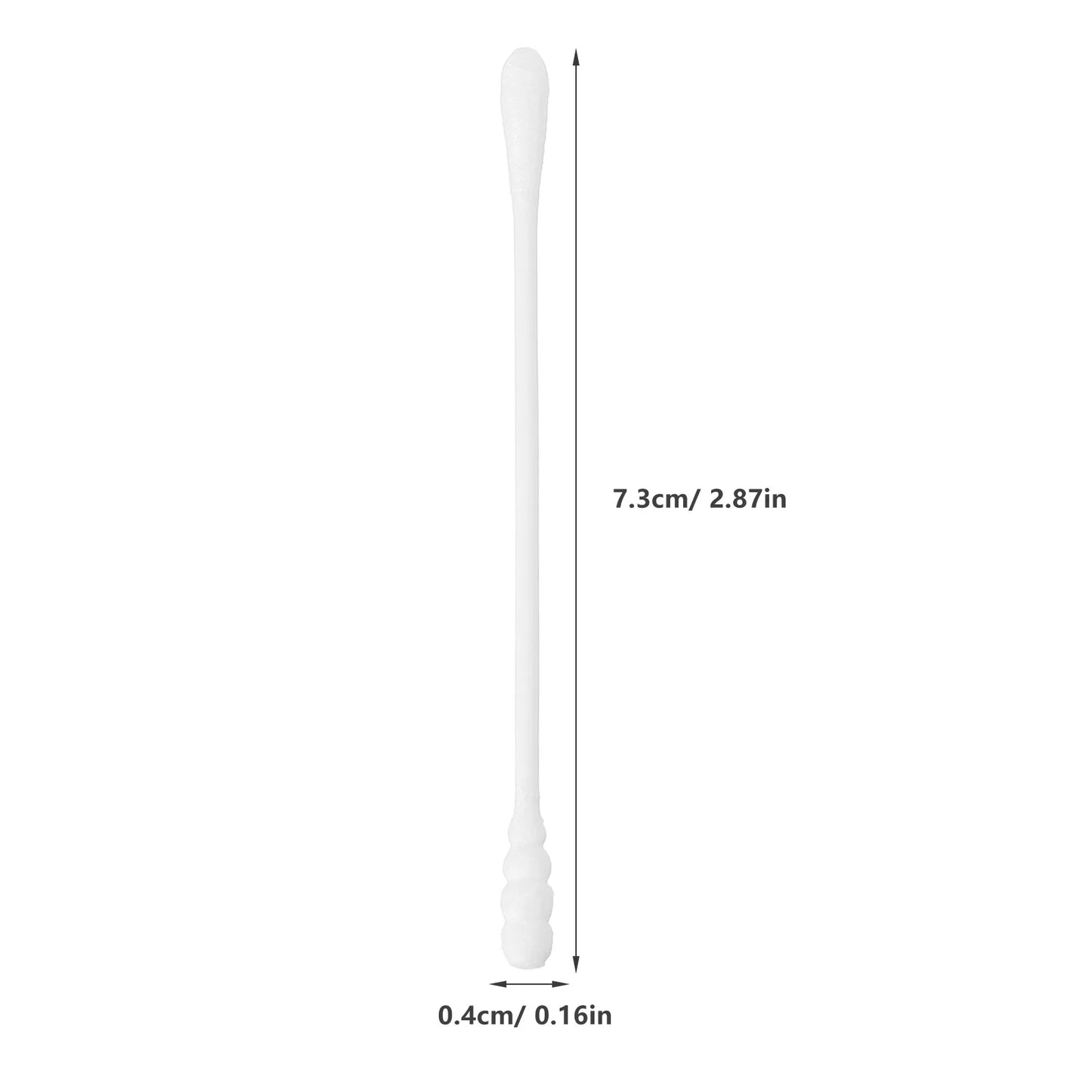 200Pcs White Cotton Swabs Baby Care Buds Double Head Design Spiral Ellipse Tips Safe Ear Cleaner For Belly Button Cleaning Wound