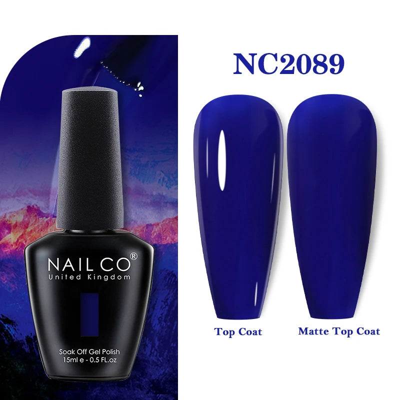 NAILCO 283Colors Gel Nail Polish Top Base Vernis Semi Permanent UV Gel Varnish Nails Art Varnish Hybrid Manicure
