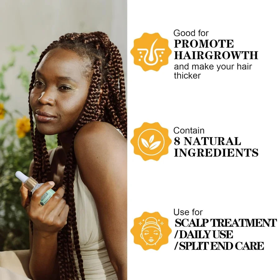 Edge Control Wax & Braid Mousse Set Twist Locs Braid Foam Styling Gel for Black Hair Braids Edge Smoother Rosemary Growth Oil