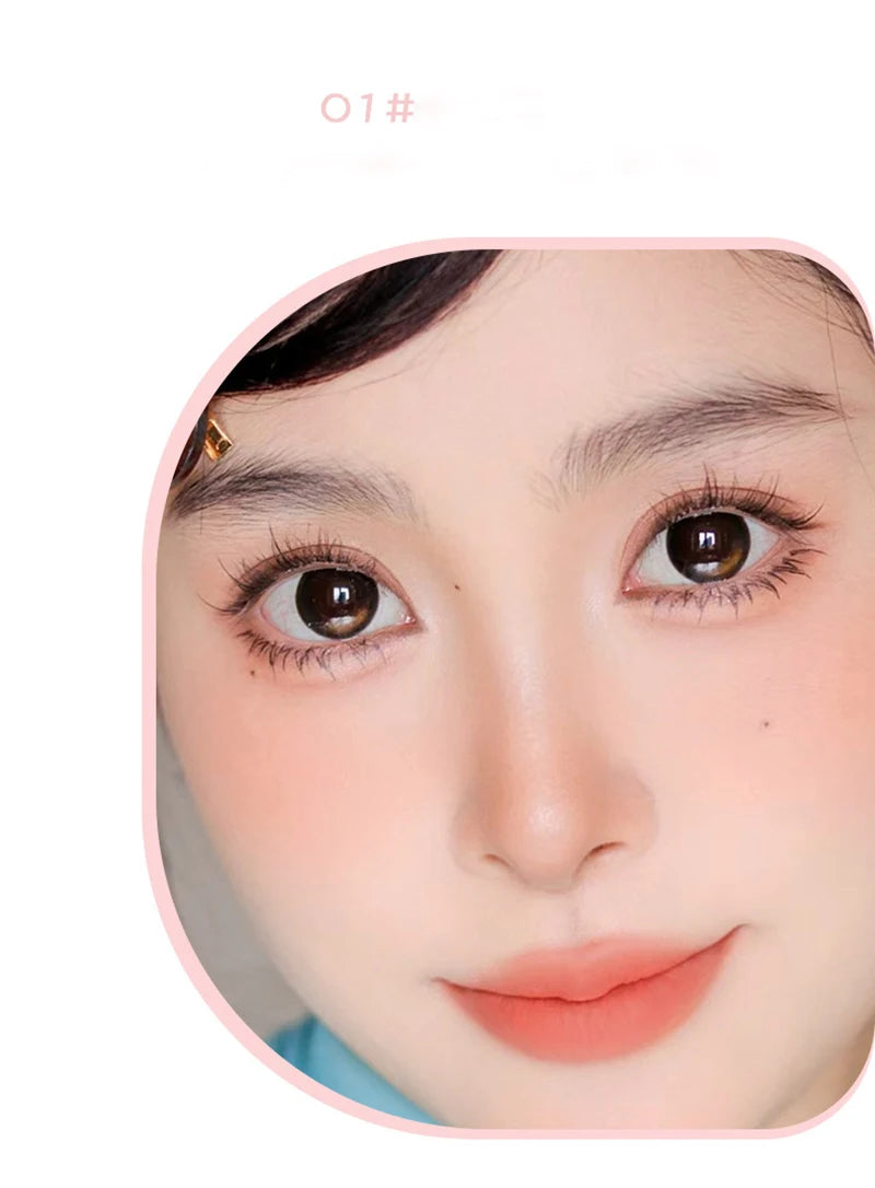 Cute Liquid Blusher Air Cushion Nude Natural Face Brighten Apricot Peach Tint Blush Shading Rouge Rubor Korean Makeup Cosmetics