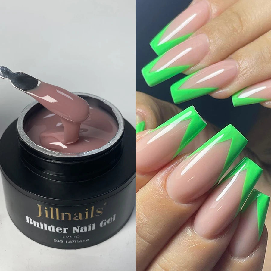 Jillnails 50ml Self Leveling Builder Nail Gel Medium Gel for Nails Extension Building