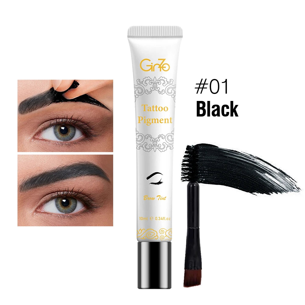 3 Days Peel-off Eyebrow Tint Waterproof Brow Tattoo Dyeing Gel Long-lasting Eyebrows Makeup Cosmetic Tool