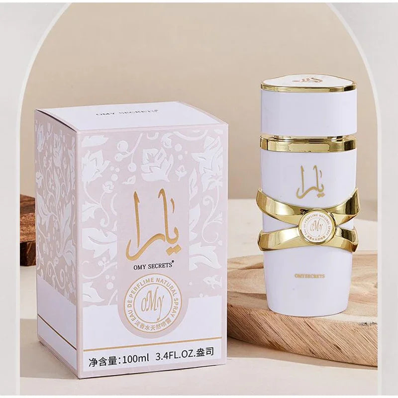 100ML Luxury Arab Dubai Vanilla Perfume,Unisex Eau De Parfum Spray,Floral Fruity Women Fragrance,Spicy Oriental Gourmand Scent