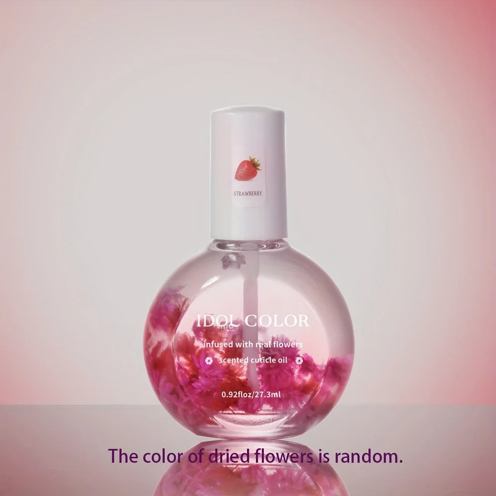 Nail Dry Flower & Cuticle Nutrition Oil, Nail Strengthening Polish, Vitamin Supplement for Preventing Cuticle and Hangnails