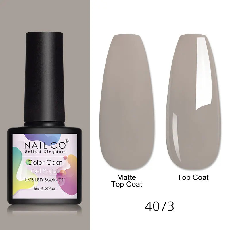 NAILCO 8ml Pink Red Colors Gel Nail Polish Nail Art Varnishes Gel Lacquer Coat LED Nails Manicure Design UV Gel Varnish Soak Off