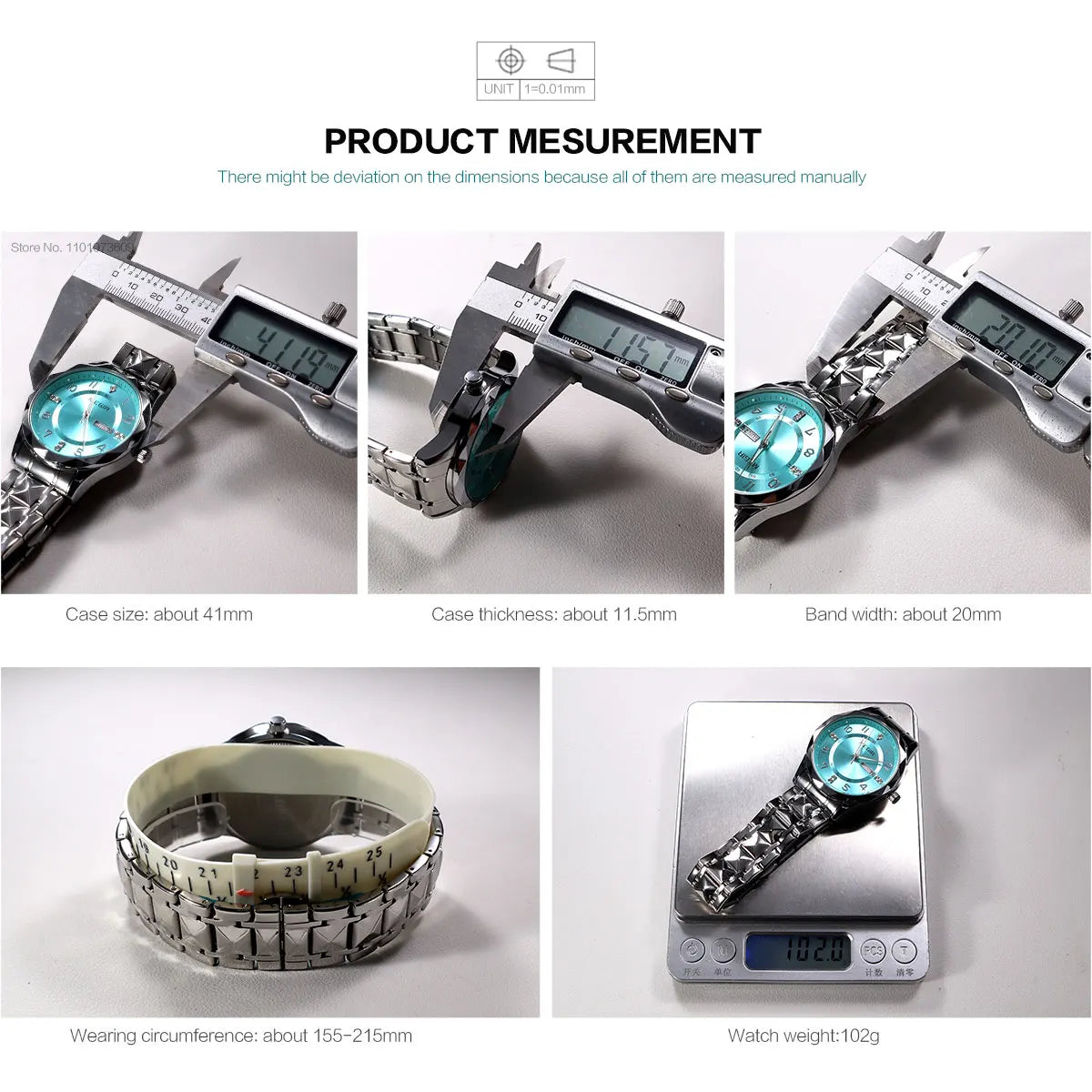 MEGIR Elegant Simple Style Men Quartz Watch with Date Day Display Fashion Stainless Steel Strap Alloy Case Ladies Wristwatch