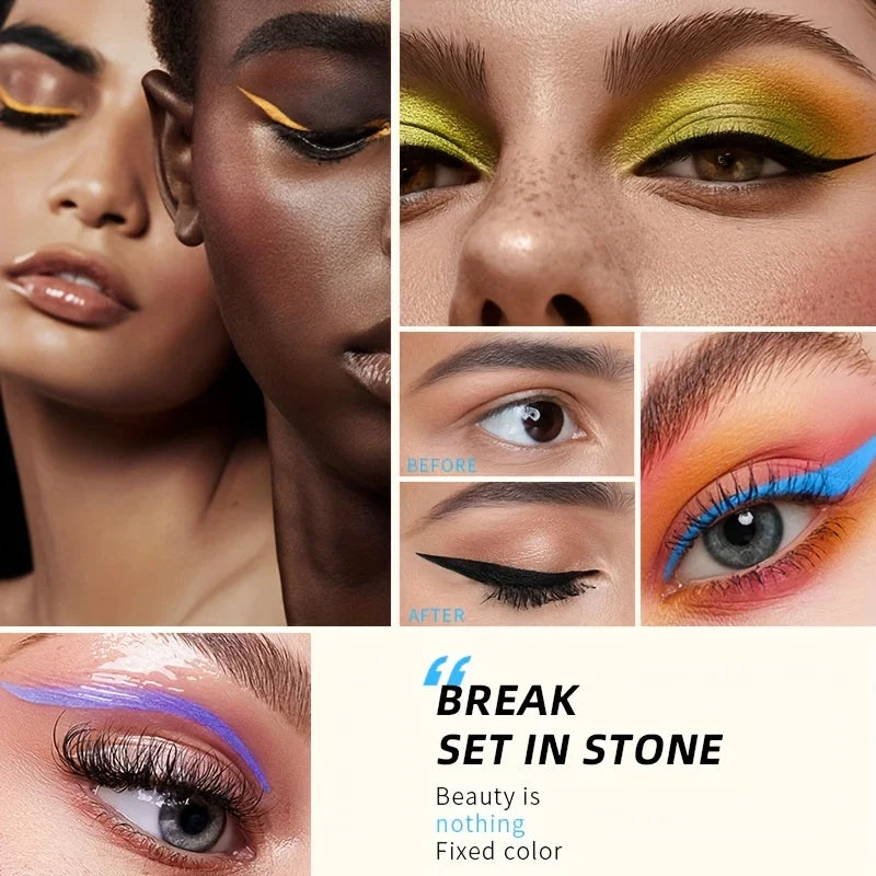 Matte Liquid Eyeliner, Matte Finish, Silky Smooth and Quick-Drying, Long-Lasting, Waterproof and Smudge-Proof,Eye Makeup