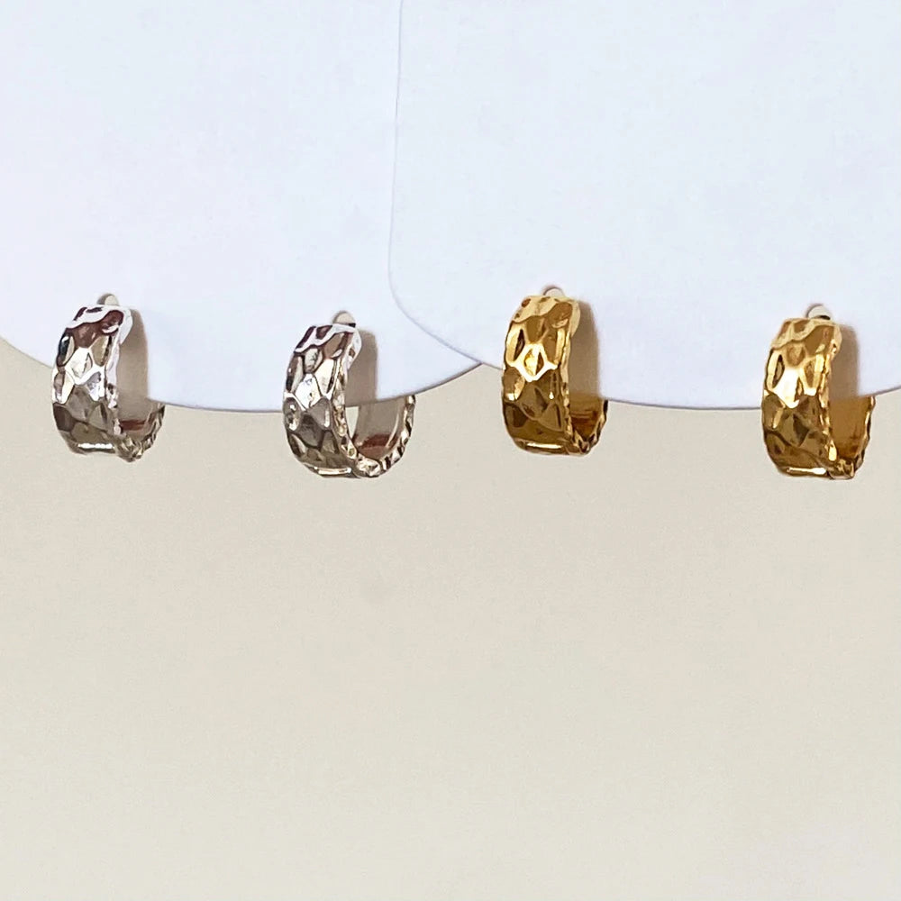 PONYKISS 925 Sterling Silver 18K Gold Round Stud Earrings for Women Minimalist Classic Fine Jewelry Geometric Accessories