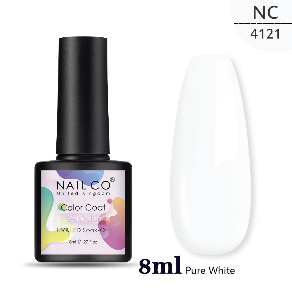 NAILCO 15ml Translucent Gel Nail Polish Semi-permanent Enamels Varnish For UV Nails Art Hybrid LED Nail Gel Transparent Manicure