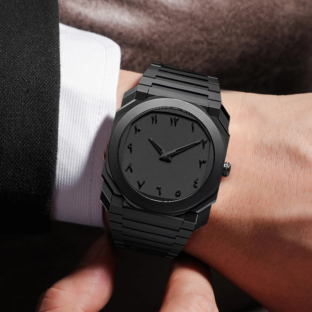 New Trend Ultra-thin Plastic Men's Quartz Watch Large Dial Men's Business Watch Waterproof High-quality Brand Watch
