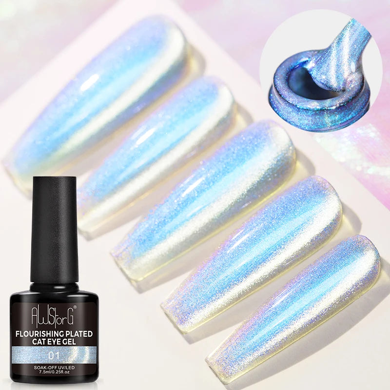 7.5ml Red Glitter Gel Nail Polish Crystal Semi Permanent Soak Off UV Gel Varnish Nail Art Manicure Base Matte Top Coat Vernis